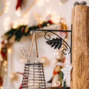 Ständer für Lampe aus Eichenbalken